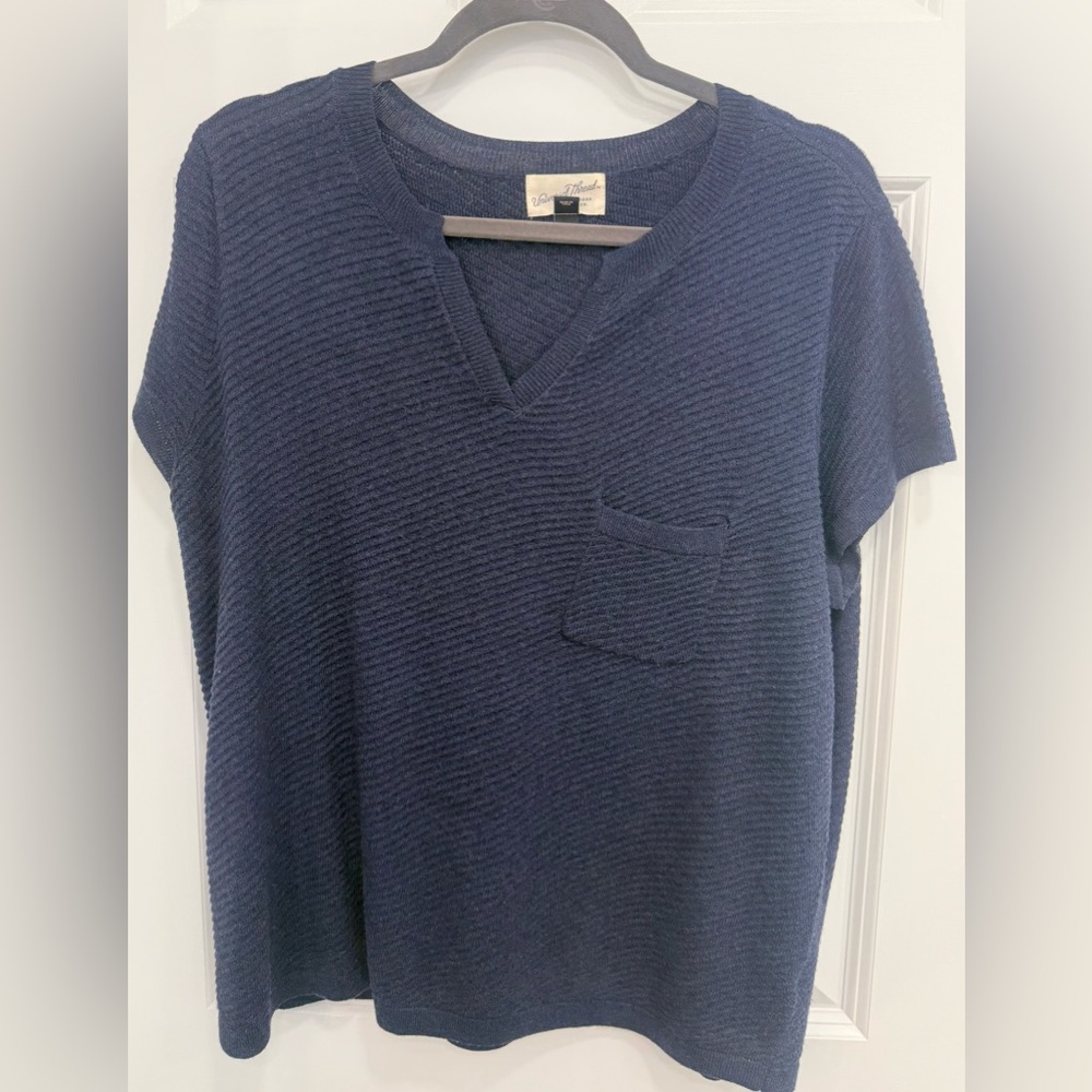 Universal Thread Dark Blue Knit Top
